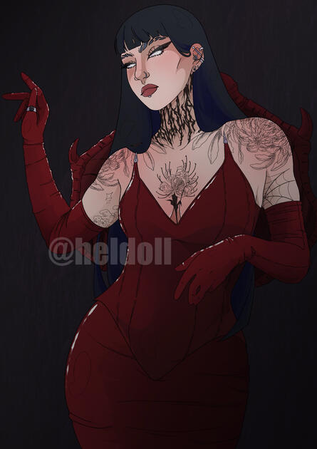 One of Ophelia Graves' photo inspired this pose
