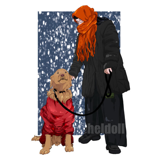 Tried something different with this one. King is my 8 yo field line golden retriever
